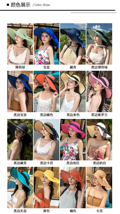 Women’s Foldable Straw Sun Hat