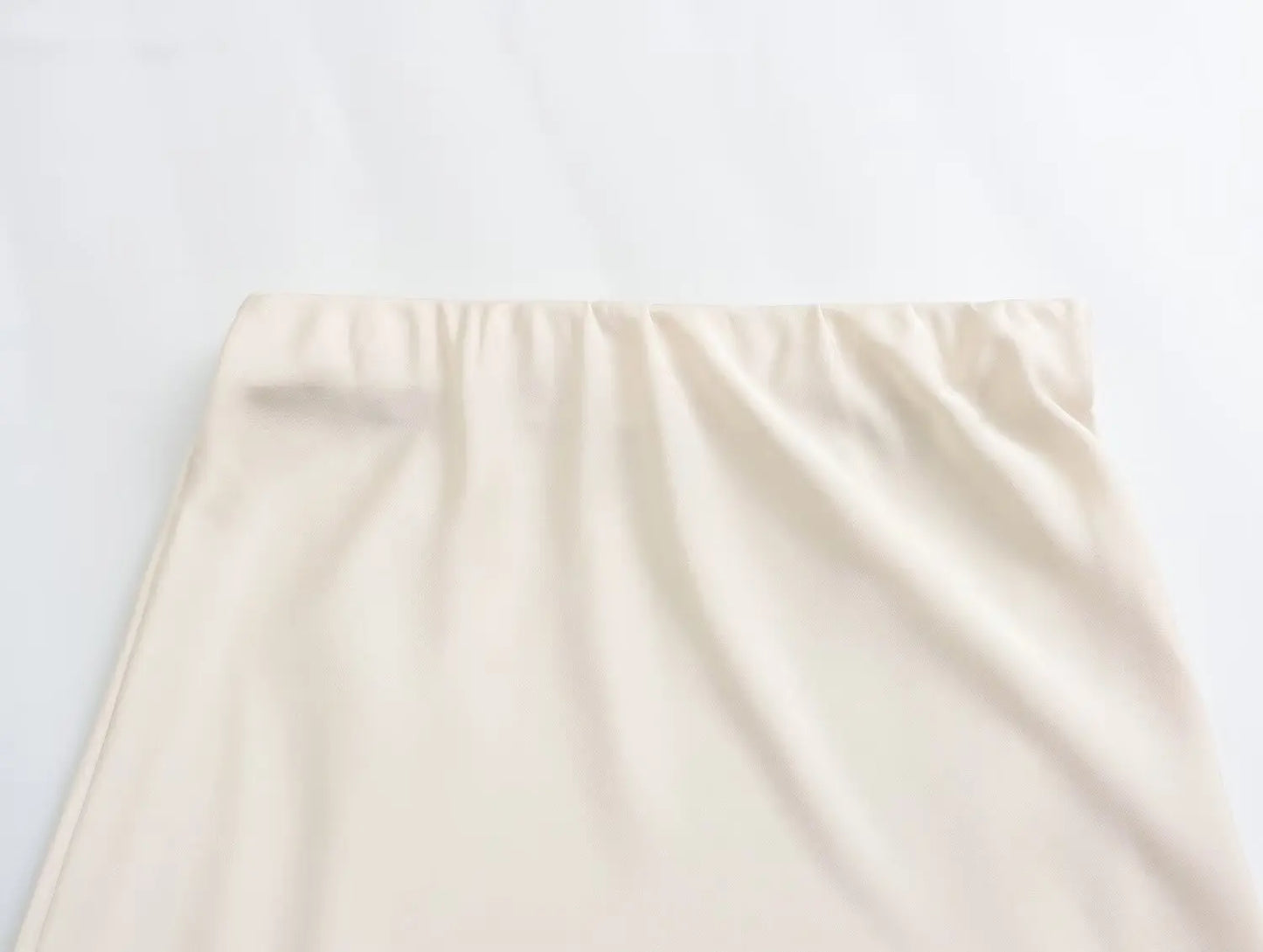 Women’s Satin High-Waist Midi Skirt