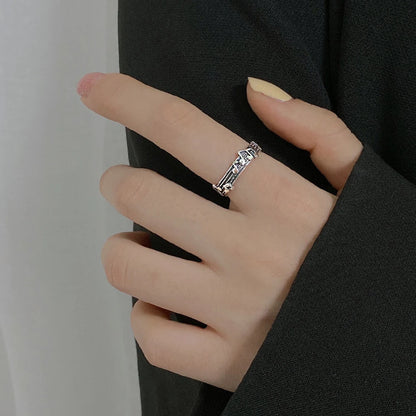 Women’s Music Note Stainless Steel Ring