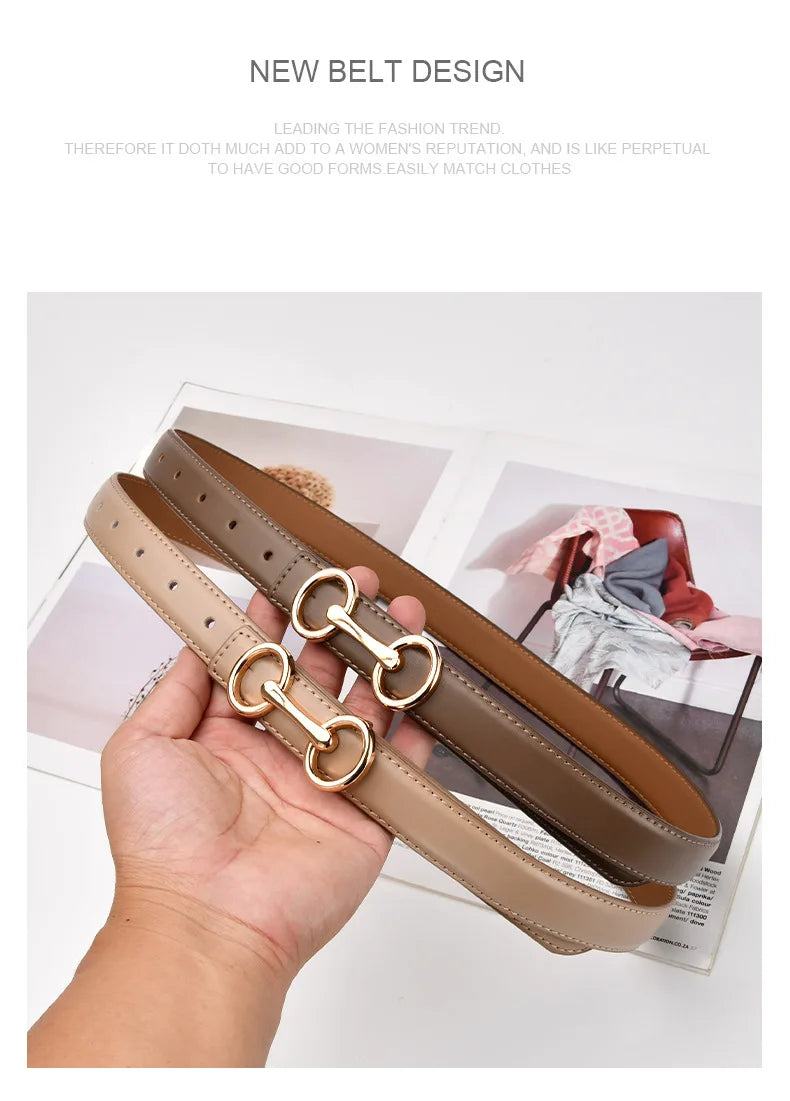 Women’s Leather Belt – 2.4 cm