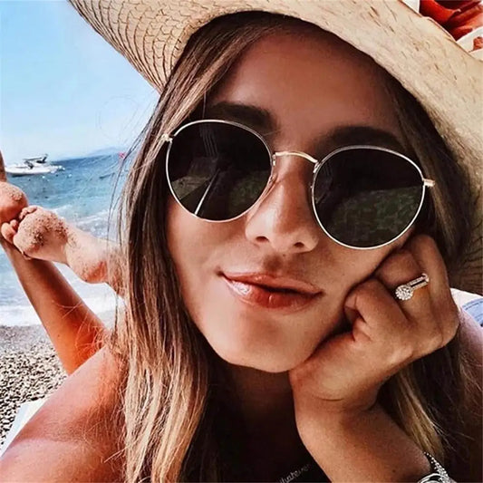 Women’s Small Retro Round Sunglasses