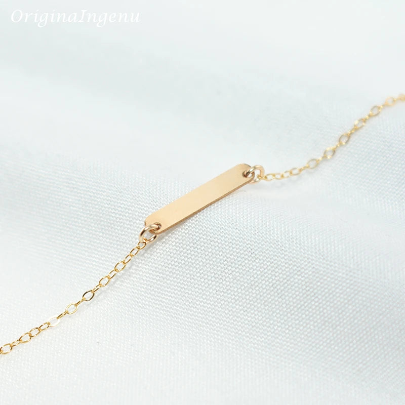 Handmade Gold-Filled Bar Bracelet