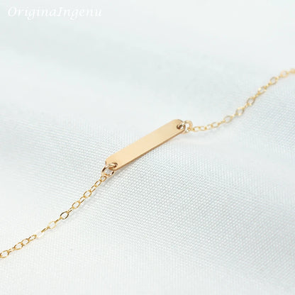 Handmade Gold-Filled Bar Bracelet