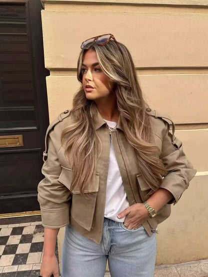 Women’s Turn-Down Collar Jacket
