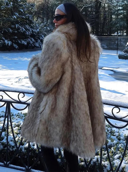 Women’s Luxury Faux Fur Coat