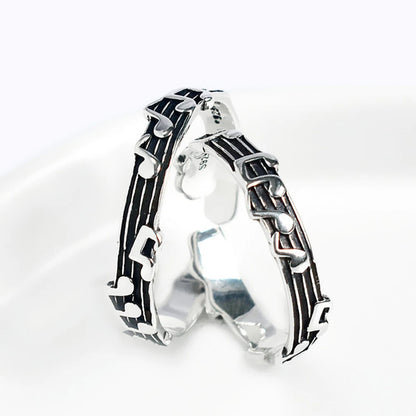 Women’s Music Note Stainless Steel Ring