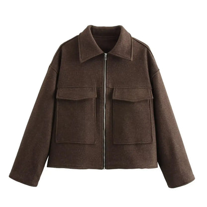 Women’s Suede Oversized Bomber Jacket