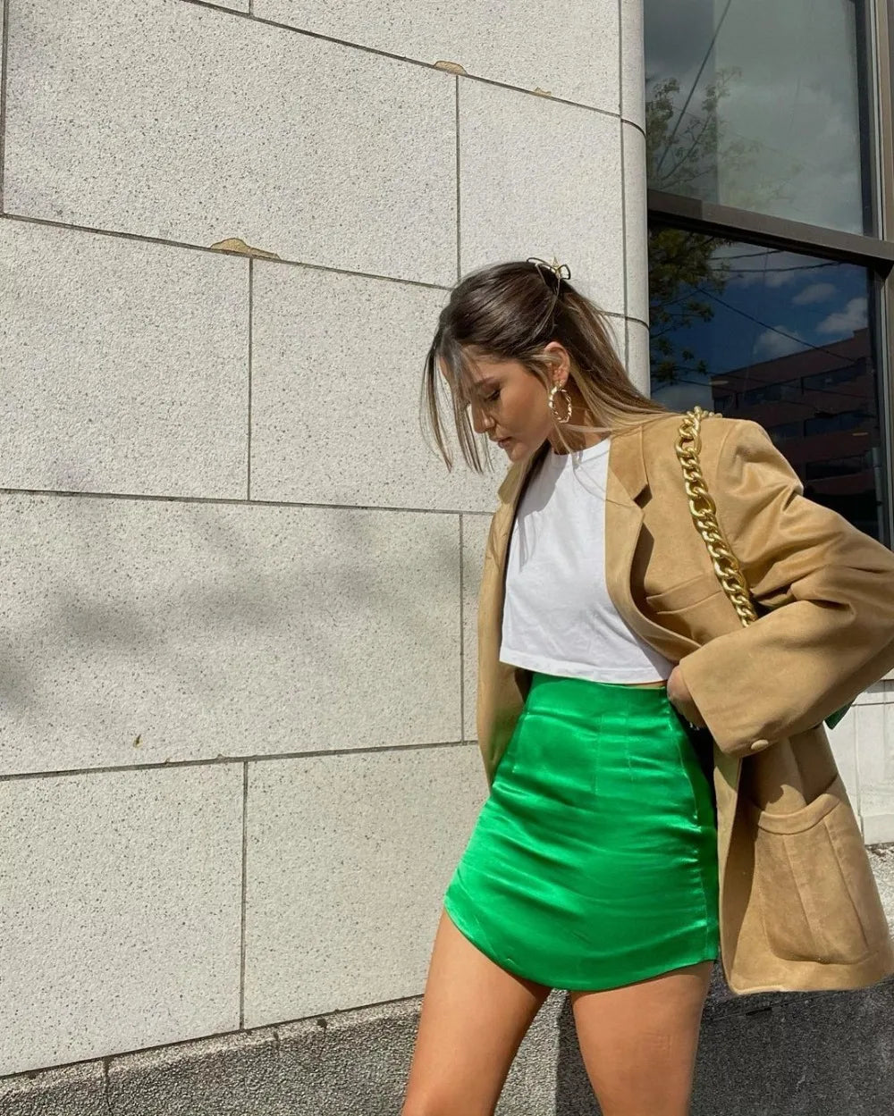 Women’s High-Waist Tennis Mini Skirt