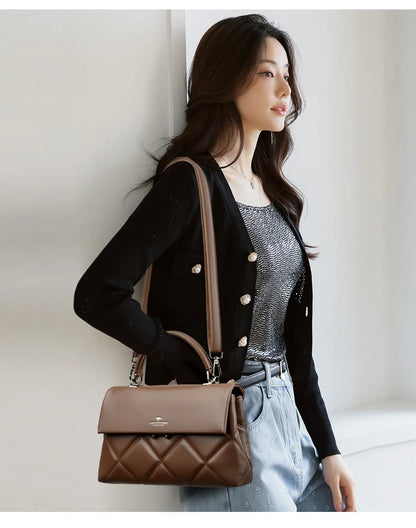 Women’s Korean Designer Leather Shoulder