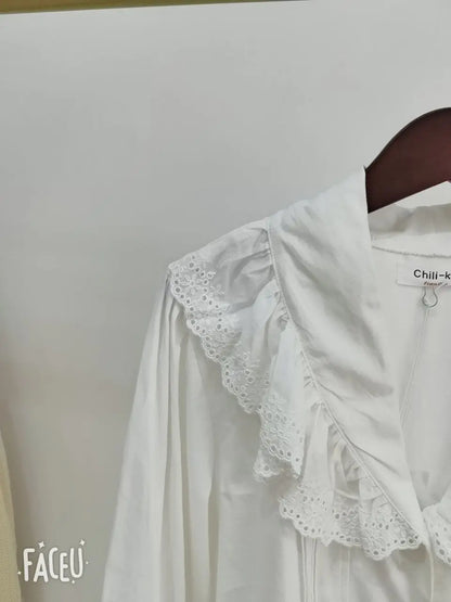 Women Blouse Female Shirt Summer Womens Blouses Spring Maxi Blusas Casual Elegant Vintage Long Sleeve Cotton Oversize Loose