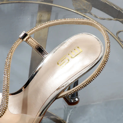 Women’s Stiletto Rhinestone Sandals