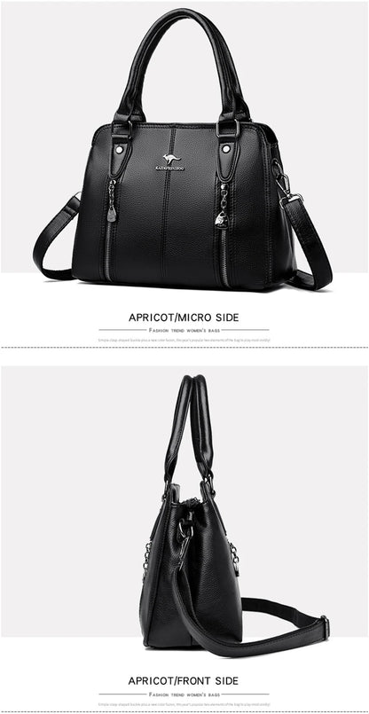 Women’s Luxury Leather Tote – Designer Large Shoulder Bag