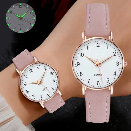 Women’s Luxury Leather Strap Quartz Watch