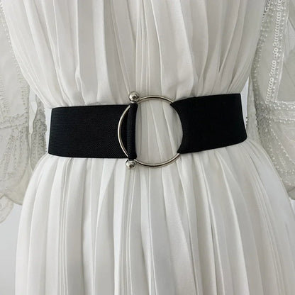 Women’s Black Elastic Waist Belt
