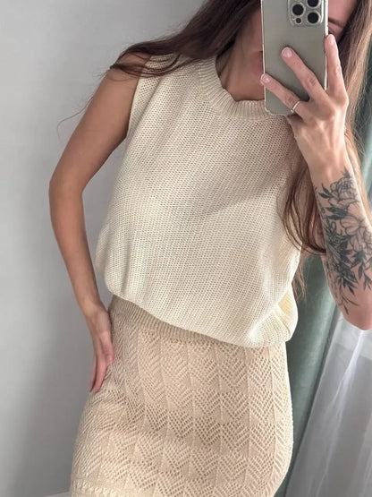Women’s High-Waist Summer Midi Skirt