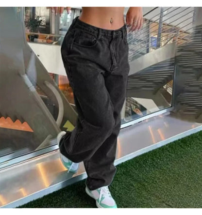 Women’s Wide-Leg Retro Y2K Jeans