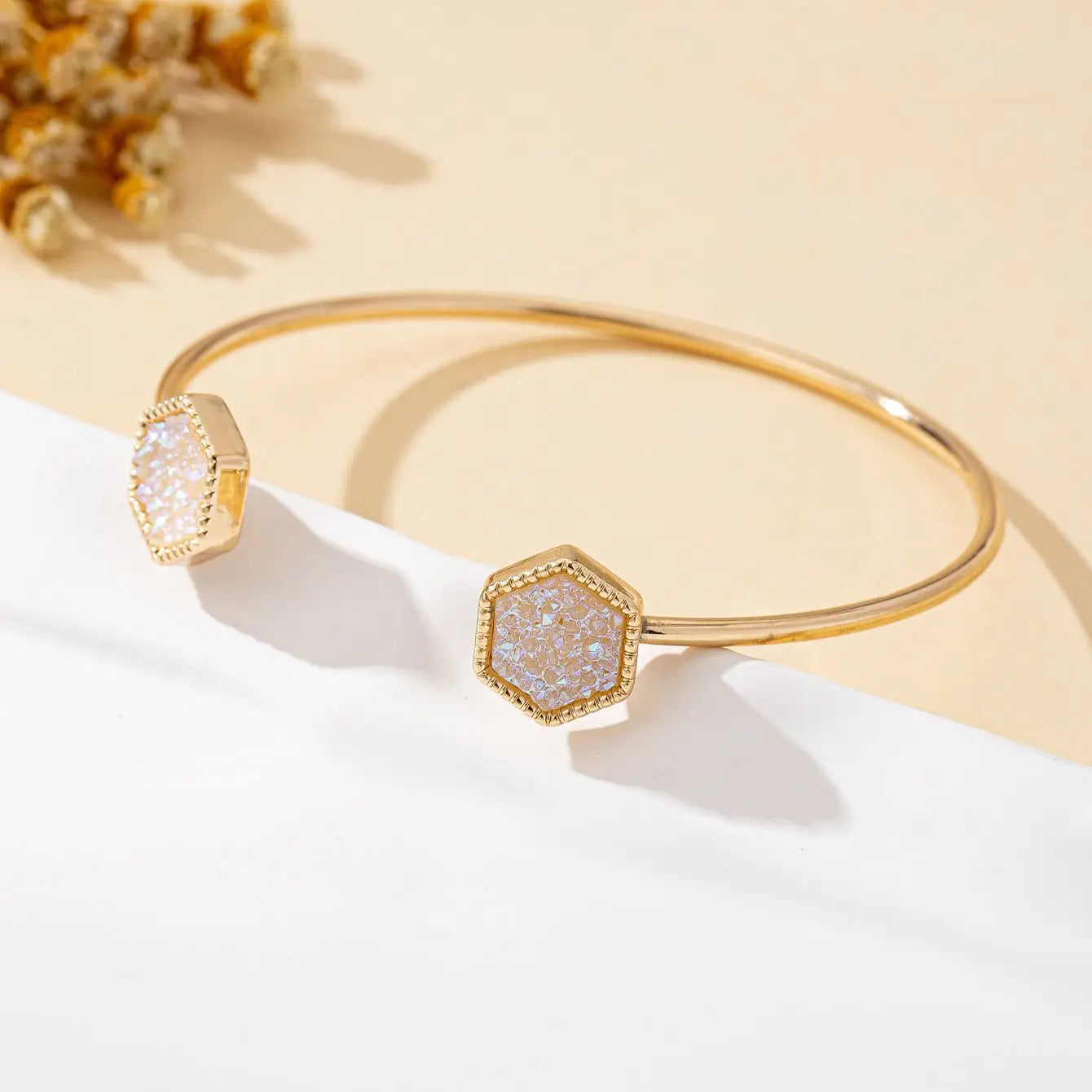 Women’s Adjustable Resin Open Bracelet