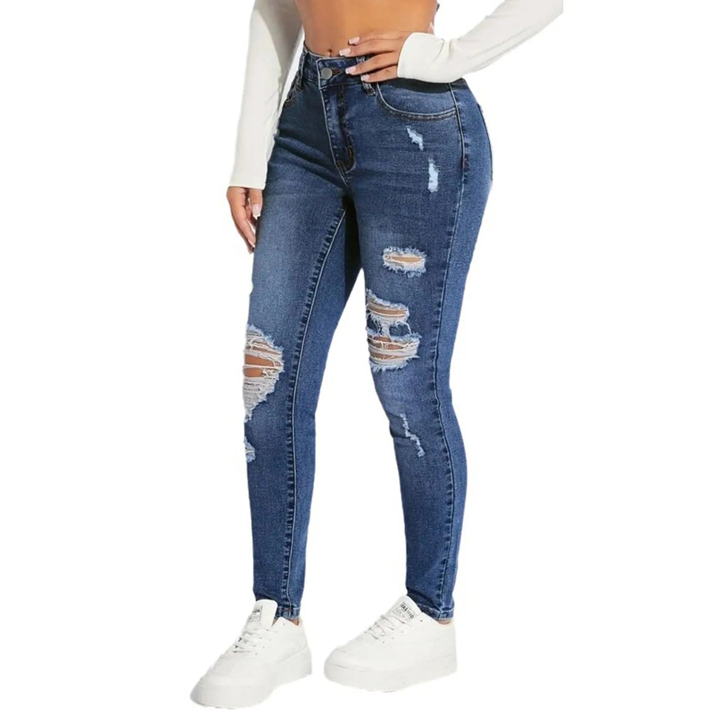 Women’s Skinny Ripped Jeans