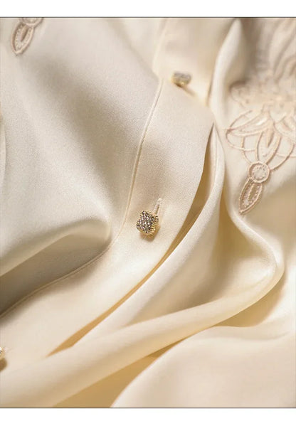 New arrived blouses for women Fashion elegan embroidery ladies shirts Button-Down Tops