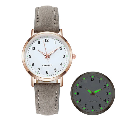Women’s Luxury Leather Strap Quartz Watch