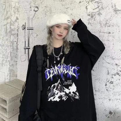 Women T shirts Summer Woman clothing Striped Top Sweatshirt 2023 korean fashion Long Sleeves Tee Patchwork Loose Couple T-shirts