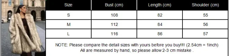 Women’s Luxury Faux Fur Coat