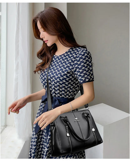 Women’s Luxury Leather Tote – Designer Large Shoulder Bag