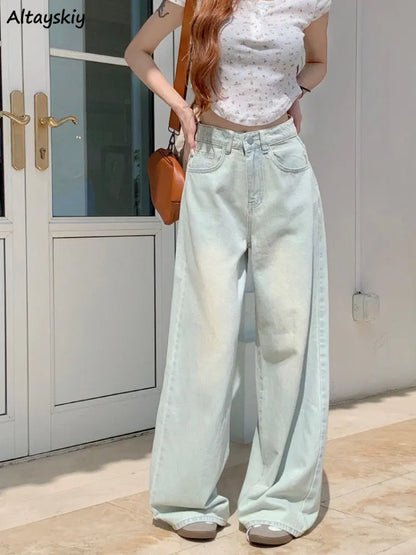 Women’s Vintage Wide-Leg Summer Jeans
