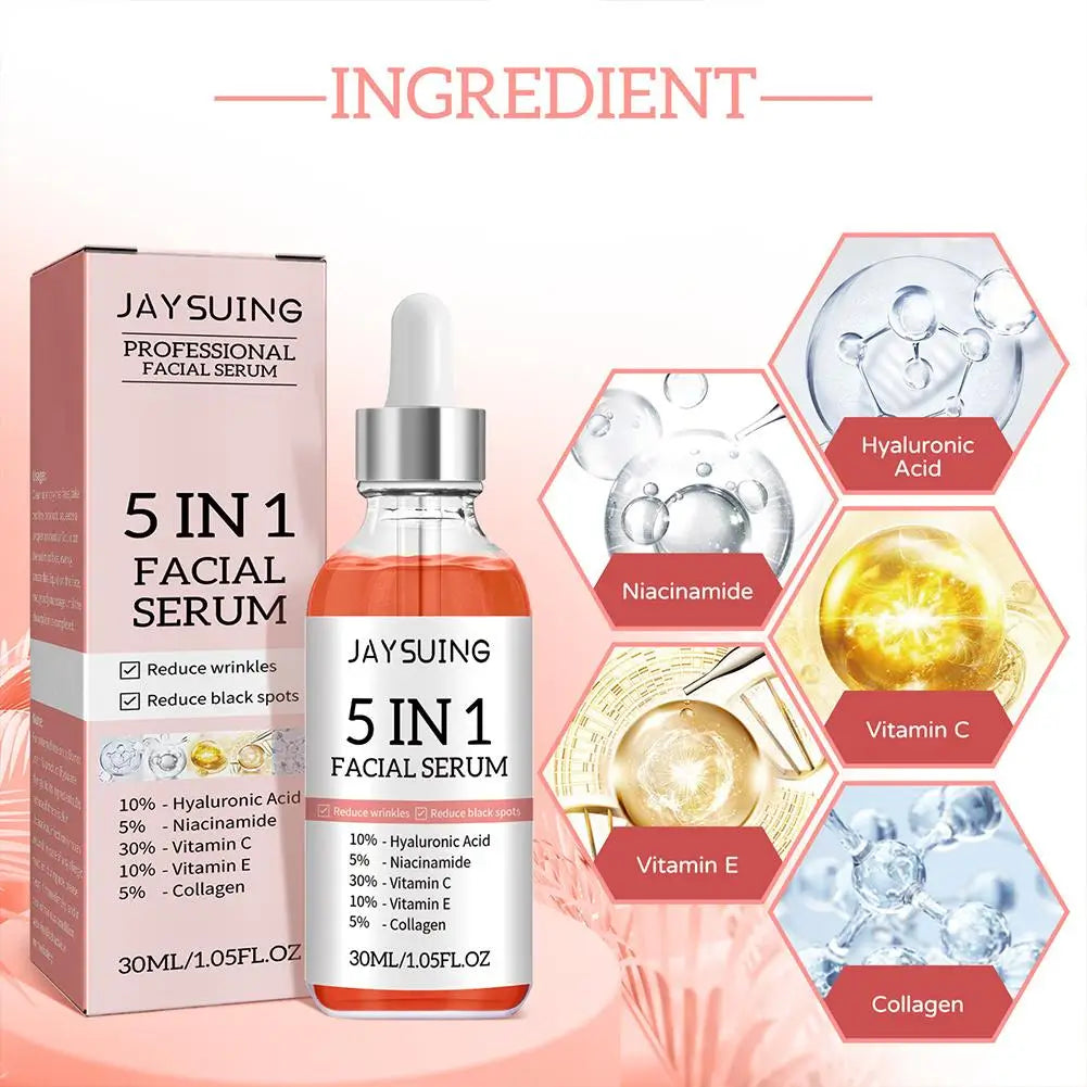5-in-1 Face Serum – Firming, Brightening & Moisturizing