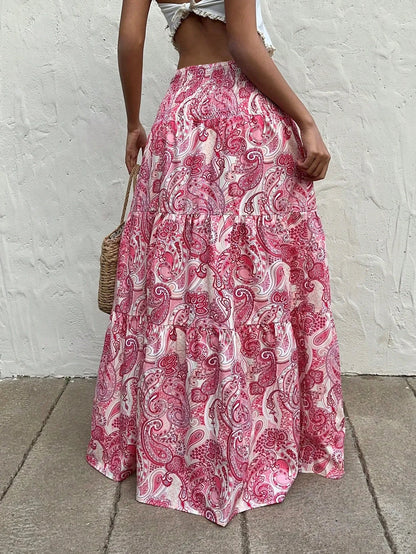 Women’s Elastic Waist A-Line Skirt