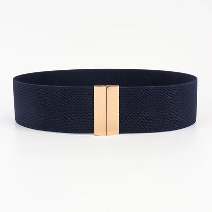 Women’s High-Quality Black Elastic Belt
