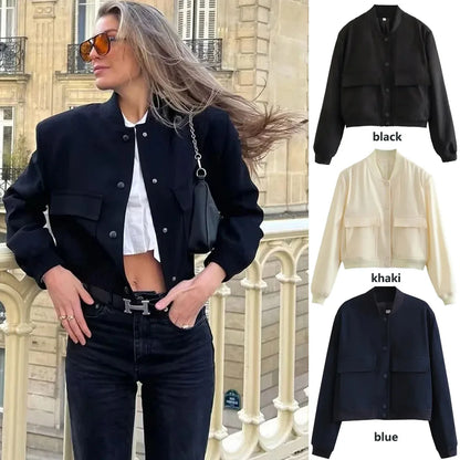 Women’s White Bomber Jacket