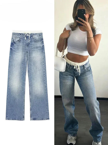 Women’s High-Waist Straight-Leg Jeans