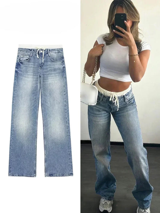 Women’s High-Waist Straight-Leg Jeans
