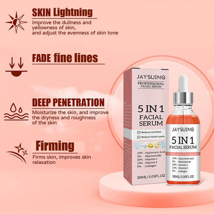 5-in-1 Face Serum – Firming, Brightening & Moisturizing