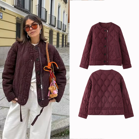 Autumn Women’s Loose O-Neck Jacket