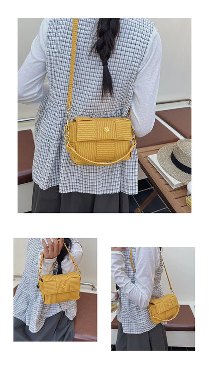Women’s Woven Straw Tote Bag