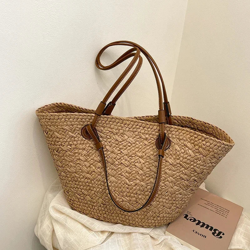 Women’s Handmade Woven Straw Tote