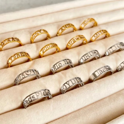 Women’s Custom Roman Numeral Ring