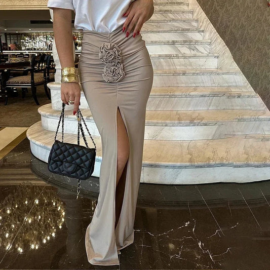 Women’s High-Waist Split Skirt – Summer Streetwear