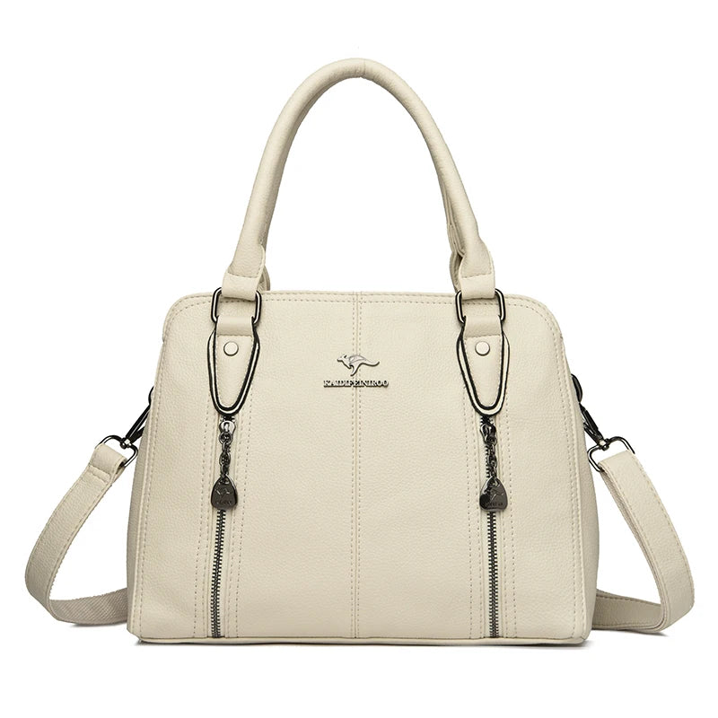 Women’s Luxury Leather Tote – Designer Large Shoulder Bag