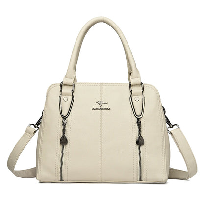 Women’s Luxury Leather Tote – Designer Large Shoulder Bag