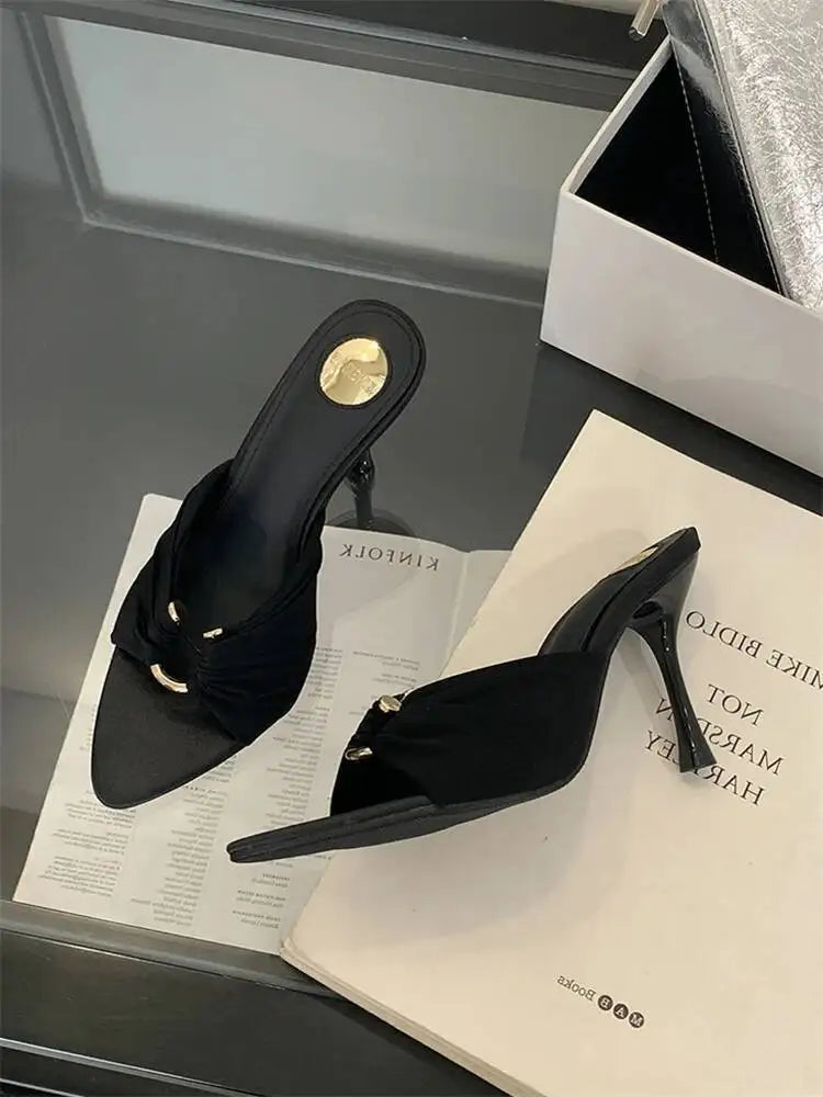 Women’s Open-Toe High Heel Slippers