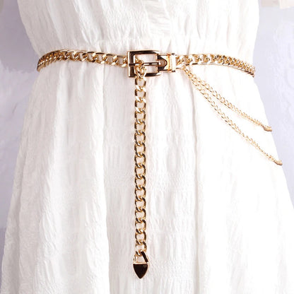 Women’s Multi-Layer Metal Chain Waist Belt