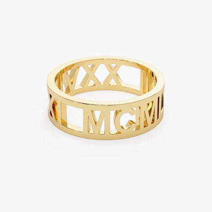 Women’s Custom Roman Numeral Ring