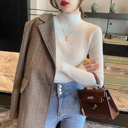 Sweater Women Autumn Winter Long Sleeve Knitted Women Sweater Pullover Slim Knit Sweater Women Tops Blusas Mujer De Moda J996