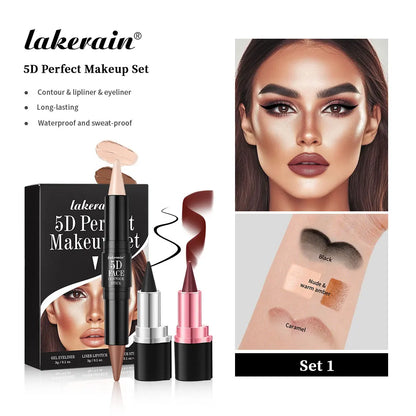 Makeup Set – Contour, Eyeliner & Lipstick