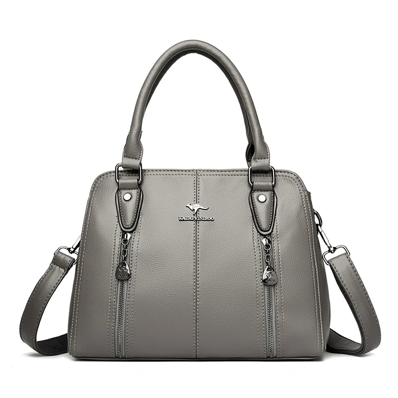 Women’s Luxury Leather Tote – Designer Large Shoulder Bag