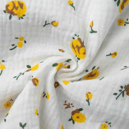 Women’s Floral Cotton Dress – V-Neck Short Sleeve Tunic for Summer