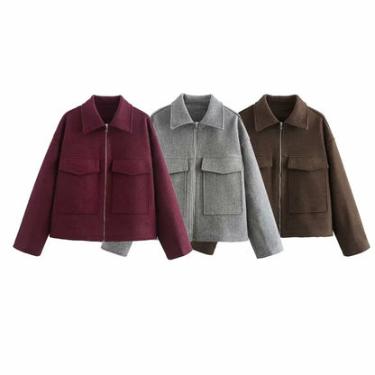 Women’s Suede Oversized Bomber Jacket
